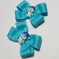 3" Snowman Pigtail Set