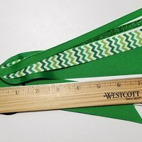 Green Chevron Stripe