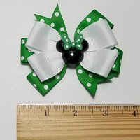 3.5" Emerald Polka Dot