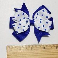 3.5" Royal Blue Polka Dot 