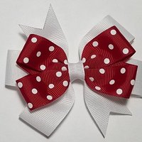3.5" Cranberry Red Polka Dot