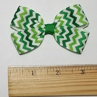 3" Green Chevron Stripe 