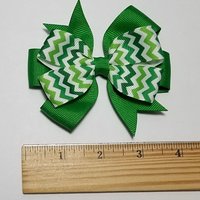 3.5" Green Chevron Stripe 