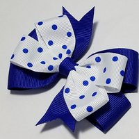 3.5" Royal Blue Polka Dot 