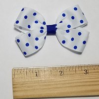 3" Royal Blue Polka Dot 