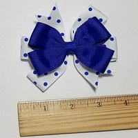 3.5" Royal Blue Polka Dot 