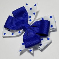 3.5" Royal Blue Polka Dot 