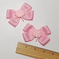 3" Pink Lollipop Pigtail Set 