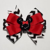 3.5" Red Black Glitter