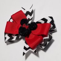 3.5" Red Black Glitter