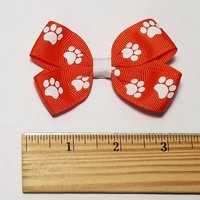 3" Orange Paw Print 