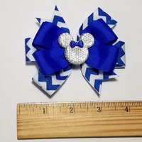 3.5" Electric Blue Glitter 