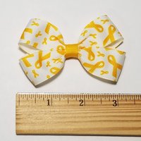 3" Yellow Gold Childhood Cancer Awareness 