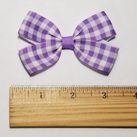 3" Purple Gingham 