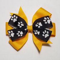 3.5" Black White Paw Print 