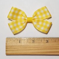 3" Yellow Gingham 