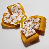 5 Inch Gold Awareness Ribbon