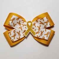 5 Inch Gold Awareness Ribbon
