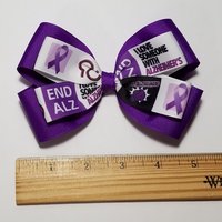 5" Alzheimer Awareness Ribbon 