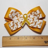 5 Inch Gold Awareness Ribbon