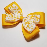 5" Yellow Gold Awareness Ribbon 