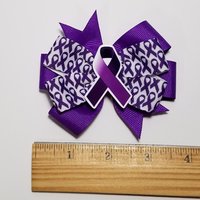 3.5" Purple Awareness Ribbon