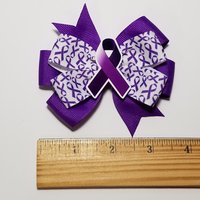 3.5" Purple Awareness Ribbon 