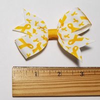 3" Yellow Gold Childhood Cancer 