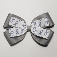 5" Gray Awareness Ribbon 