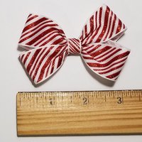 3" Candy Cane Striped Glitter 
