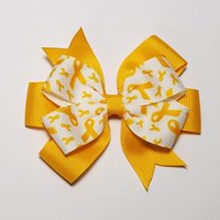3.5"  Yellow Gold Awareness Ribbon 