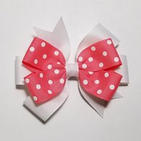 3.5" Watermelon Pink Polka Dot 