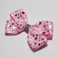 3" Pink Foil Polka Dot 