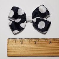 3" Black White Polka Dot 