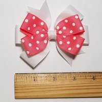 3.5" Watermelon Pink Polka Dot 