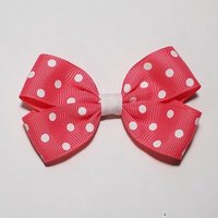3" Watermelon Pink Polka Dot