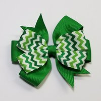 3.5" Green Chevron Stripe 