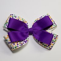 5" Mardi Gras Polka Dot 
