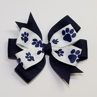 3.5" Navy Blue Paw Print 