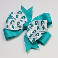 3.5" Cervical Cancer Teal