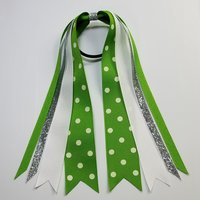 Apple Green White Polka Dot