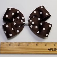 5" Brown Polka Dot 