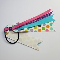 Rainbow Polka Dot 6" Length