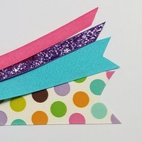 Rainbow Polka Dot 6" Length