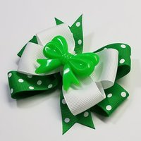 3.5" Emerald Green Polka Dot 