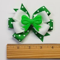 3.5" Emerald Green Polka Dot 