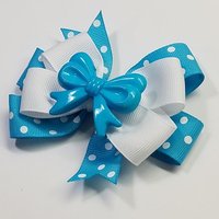 3.5" Turquoise Polka Dot 