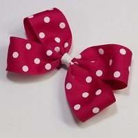 5" Dark Pink Polka Dot 