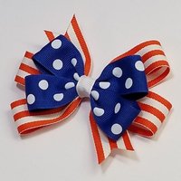 3.5" Royal Blue Orange Team Sport School