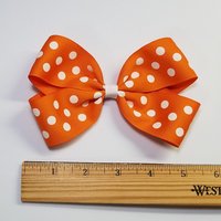 5" Orange Polka Dot 